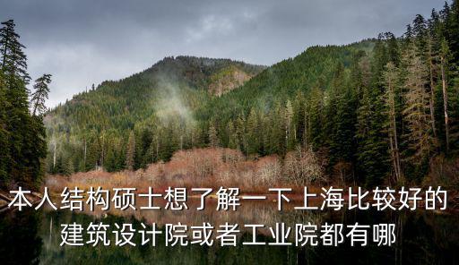 上海市政結構所怎么樣，上海市政設計院天津分院建筑設計院做給排水設計