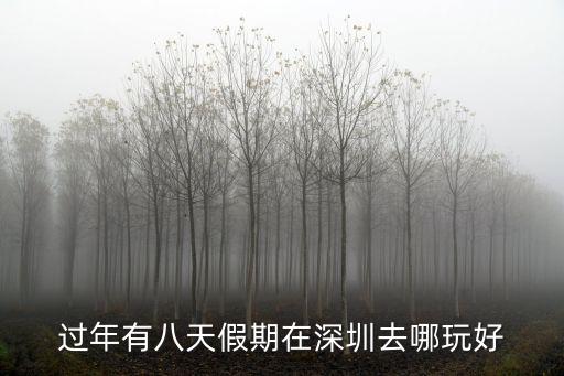 過年有八天假期在深圳去哪玩好