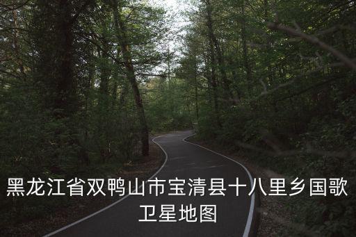 黑龍江省雙鴨山市寶清縣十八里鄉(xiāng)國歌衛(wèi)星地圖