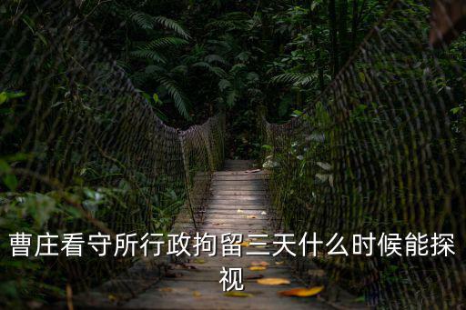 曹莊看守所行政拘留三天什么時候能探視