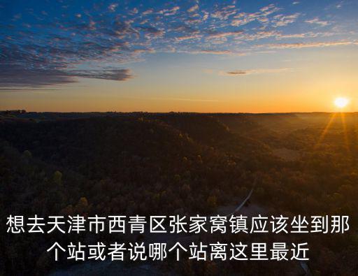 天津市西青區張家，天津西青區張家窩有什么好玩的