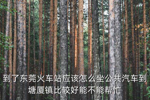 東莞快6轉車去塘廈，從東莞怎樣去塘廈哪個站最近車費多少