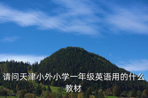 天津市小學英語教材有哪些版本，請問天津小外小學一年級英語用的什么教材