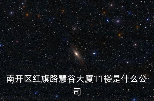 南開區紅旗路慧谷大廈11樓是什么公司