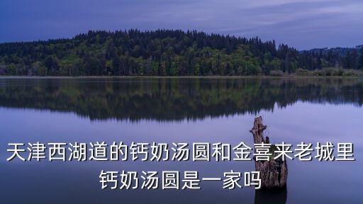 天津西湖道的鈣奶湯圓和金喜來老城里鈣奶湯圓是一家嗎