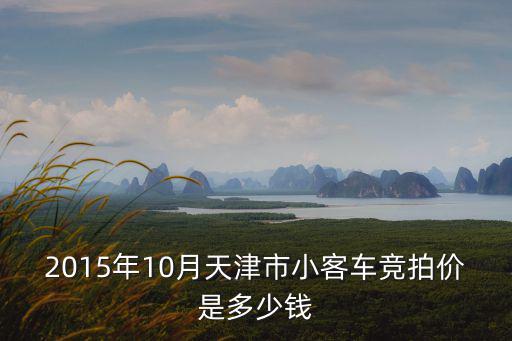 2015年10月天津市小客車競拍價是多少錢