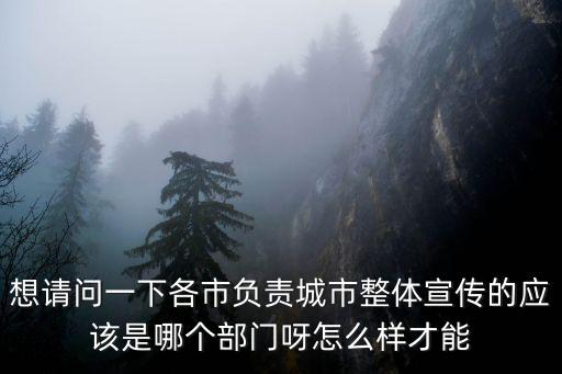 想請問一下各市負責城市整體宣傳的應該是哪個部門呀怎么樣才能