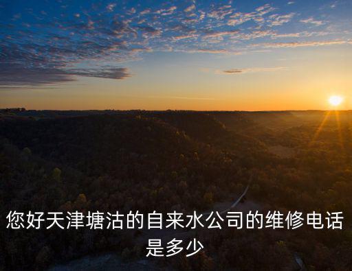您好天津塘沽的自來水公司的維修電話是多少