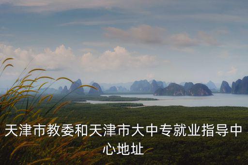 天津市教委和天津市大中專(zhuān)就業(yè)指導(dǎo)中心地址