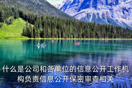 什么是公司和各單位的信息公開工作機(jī)構(gòu)負(fù)責(zé)信息公開保密審查相關(guān)