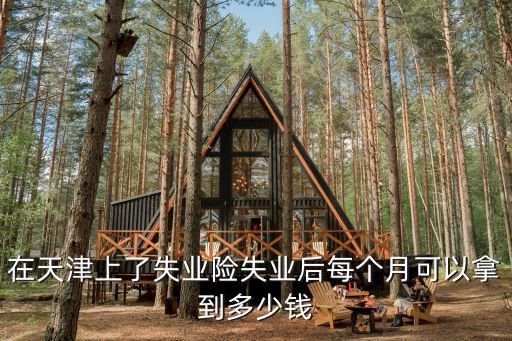 在天津上了失業險失業后每個月可以拿到多少錢