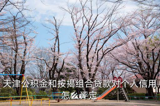天津公積金和按揭組合貸款對個人信用怎么評定