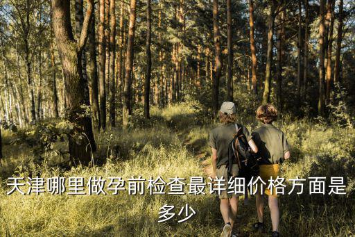 天津哪里做孕前檢查最詳細價格方面是多少