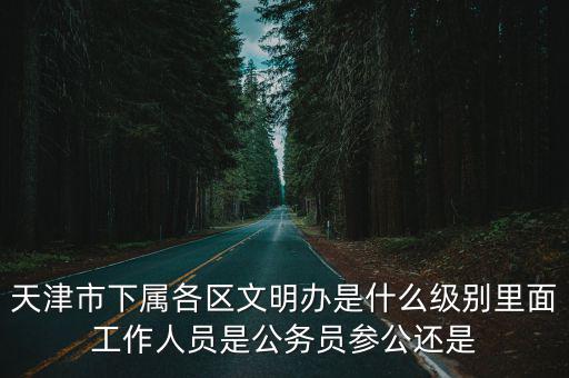 天津市下屬各區(qū)文明辦是什么級(jí)別里面工作人員是公務(wù)員參公還是