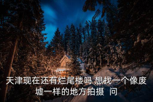 天津現(xiàn)在還有爛尾樓嗎 想找一個(gè)像廢墟一樣的地方拍攝  問