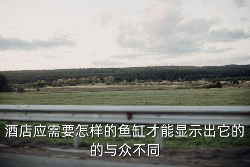 酒店應需要怎樣的魚缸才能顯示出它的的與眾不同