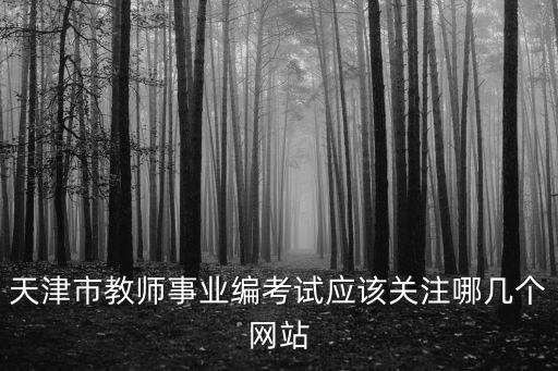 天津市教師事業編考試應該關注哪幾個網站