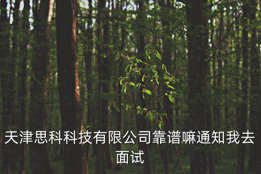 天津思科科技有限公司靠譜嘛通知我去面試