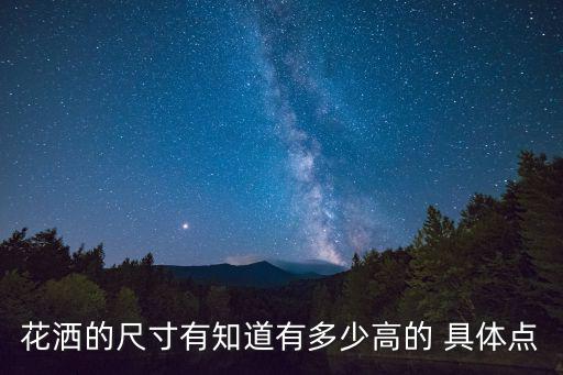 花灑的尺寸有知道有多少高的 具體點