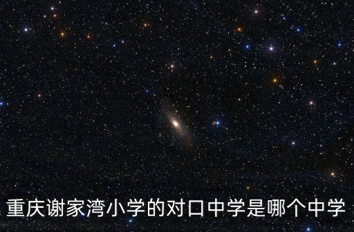重慶謝家灣小學的對口中學是哪個中學