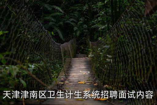 天津津南區(qū)衛(wèi)生計生系統(tǒng)招聘面試內(nèi)容