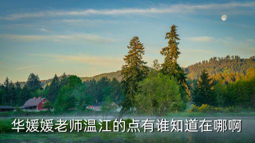 華媛媛老師溫江的點有誰知道在哪啊