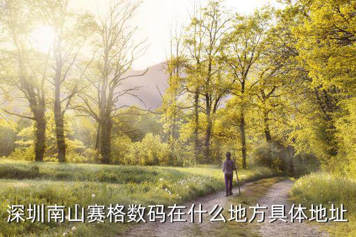 深圳南山賽格數(shù)碼在什么地方具體地址