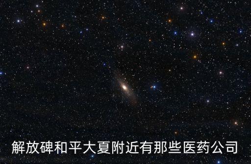 解放碑和平大夏附近有那些醫藥公司