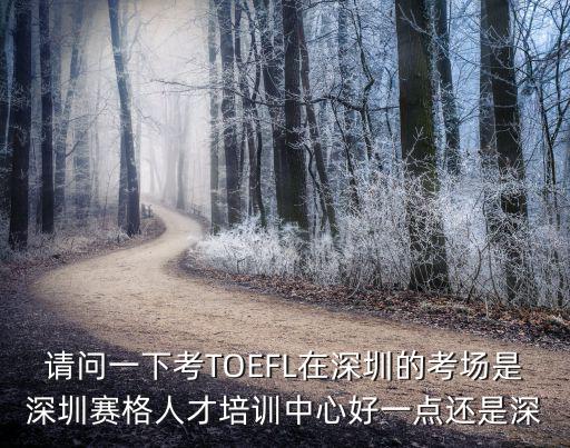 請問一下考TOEFL在深圳的考場是深圳賽格人才培訓中心好一點還是深