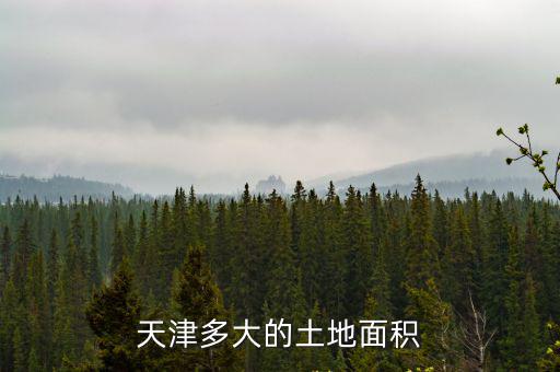 天津市耕地面積，天津多大的土地面積