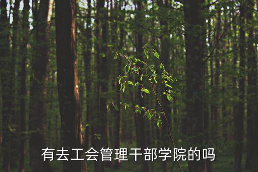 有去工會管理干部學院的嗎