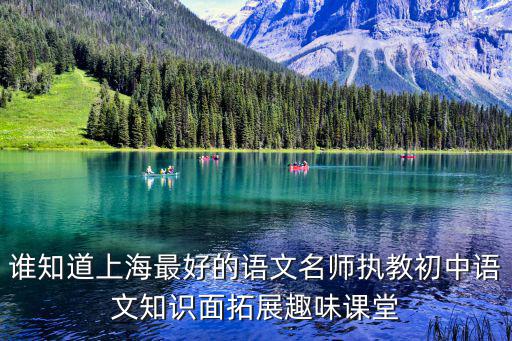 上海市初中語文教研員曹剛，誰知道上海最好的語文名師執教初中語文知識面拓展趣味課堂