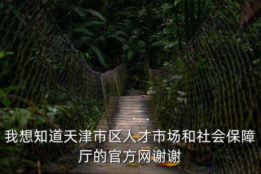 我想知道天津市區人才市場和社會保障廳的官方網謝謝