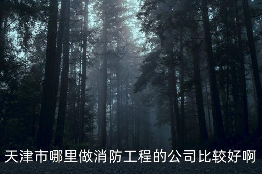 天津市哪里做消防工程的公司比較好啊