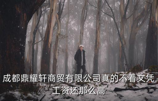 成都鼎耀軒商貿(mào)有限公司真的不看文憑工資還那么高