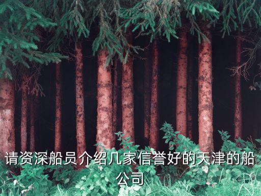 請資深船員介紹幾家信譽好的天津的船公司