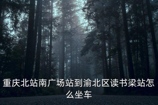 重慶北站南廣場站到渝北區讀書梁站怎么坐車