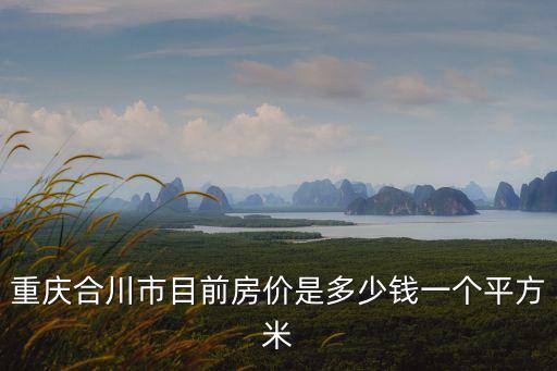 重慶合川市目前房價是多少錢一個平方米