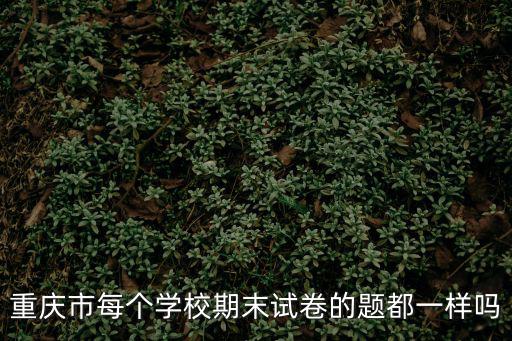 重慶市每個學校期末試卷的題都一樣嗎