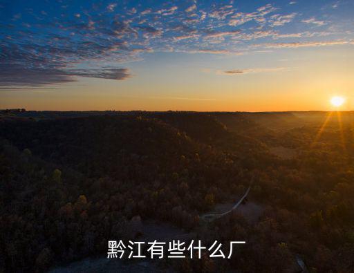 黔江有些什么廠