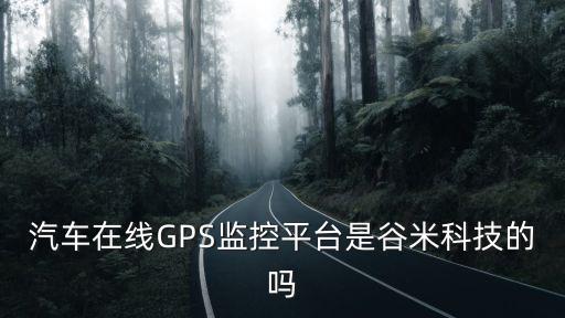 汽車在線GPS監控平臺是谷米科技的嗎