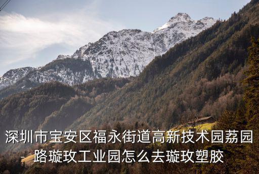 深圳市寶安區(qū)福永街道高新技術(shù)園荔園路璇玫工業(yè)園怎么去璇玫塑膠