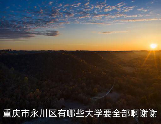 重慶市永川區有哪些大學要全部啊謝謝