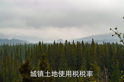 城鎮(zhèn)土地使用稅稅率