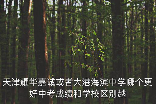 天津耀華嘉誠或者大港海濱中學哪個更好中考成績和學校區別越
