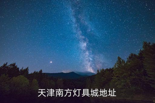天津南方燈具城地址
