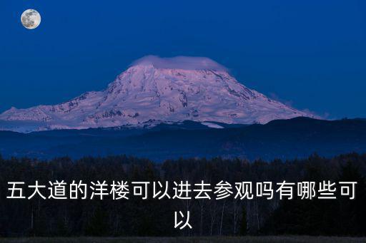 五大道的洋樓可以進去參觀嗎有哪些可以