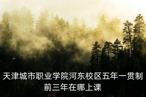 天津城市職業(yè)學院河東校區(qū)五年一貫制前三年在哪上課