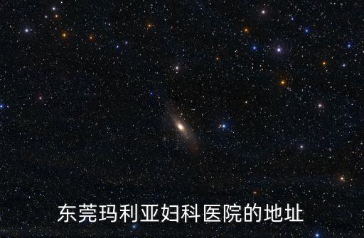 東莞瑪利亞婦科醫院的地址