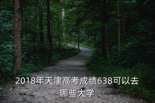 2018年天津高考成績(jī)638可以去哪些大學(xué)